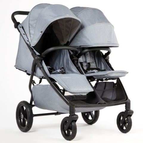 M.Twin x Wózek Bliźniaczy Mast Swiss Design – Glacier Lake, Koła HP, Regulowana Rączka M.Twin x Wózek Bliźniaczy Mast Swiss Design – Glacier Lake, Koła HP, Regulowana Rączka