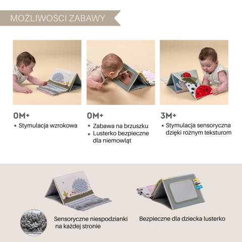 Taf Toys Książeczka Sensoryczna do Zabawy na Brzuszku Króliczek Taf Toys Książeczka Sensoryczna do Zabawy na Brzuszku Króliczek