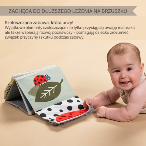 Taf Toys Książeczka Sensoryczna do Zabawy na Brzuszku Króliczek Taf Toys Książeczka Sensoryczna do Zabawy na Brzuszku Króliczek