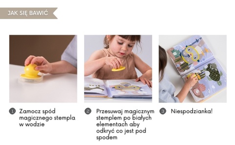 Taf Toys Magiczna Książeczka Wodna A KUKU z Pieczątką Taf Toys Magiczna Książeczka Wodna A KUKU z Pieczątką