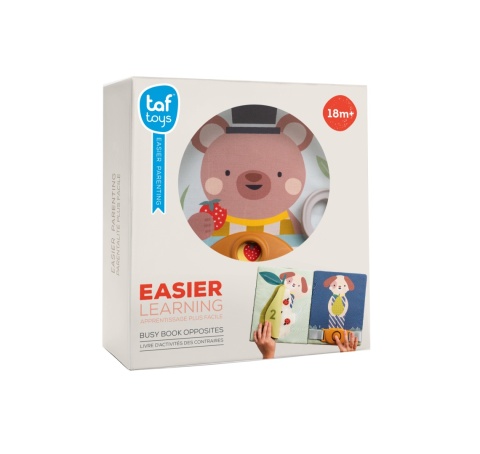 Taf Toys Fantasy Busy Book – Książeczka edukacyjna Przeciwieństwa 18m+ z zamkami, klamerkami i zabawami sensorycznymi Taf Toys Fantasy Busy Book – Książeczka edukacyjna Przeciwieństwa 18m+ z zamkami, klamerkami i zabawami sensorycznymi
