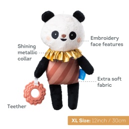 Taf Toys Pluszowa Panda Pamela – miękka przytulanka z gryzakiem dla niemowląt