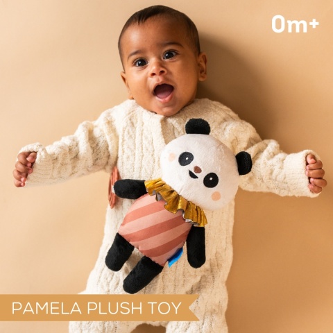Taf Toys Pluszowa Panda Pamela – miękka przytulanka z gryzakiem dla niemowląt Taf Toys Pluszowa Panda Pamela – miękka przytulanka z gryzakiem dla niemowląt