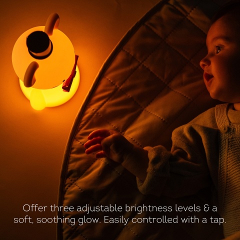 Taf Toys Lampka Nocna Mały Miś – silikonowa, łagodna lampka dla niemowląt Taf Toys Lampka Nocna Mały Miś – silikonowa, łagodna lampka dla niemowląt