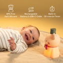 Taf Toys Lampka Nocna Mały Miś – silikonowa, łagodna lampka dla niemowląt