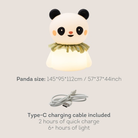 Taf Toys Lampka Nocna Little Panda – silikonowa, łagodna lampka dla niemowląt Taf Toys Lampka Nocna Little Panda – silikonowa, łagodna lampka dla niemowląt