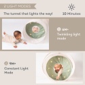 Taf Toys Świecący Tunel Glow & Go z Misiem – sensoryczna zabawka do raczkowania i leżenia na brzuszku od 6 mc