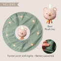 Taf Toys Świecący Tunel Glow & Go z Misiem – sensoryczna zabawka do raczkowania i leżenia na brzuszku od 6 mc