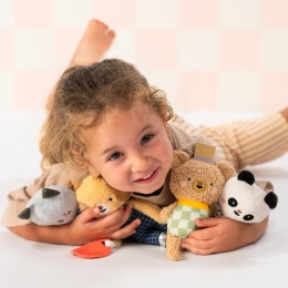 Taf Toys Panda Pamela – przytulanka sensoryczna z gryzakiem dla niemowląt