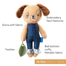 Taf Toys Pluszowy Pies Daniel – miękka przytulanka z gryzakiem dla niemowląt