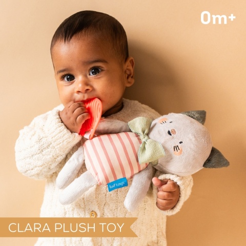 Taf Toys Pluszowa Króliczka Clara – przytulanka z gryzakiem dla niemowląt Taf Toys Pluszowa Króliczka Clara – przytulanka z gryzakiem dla niemowląt
