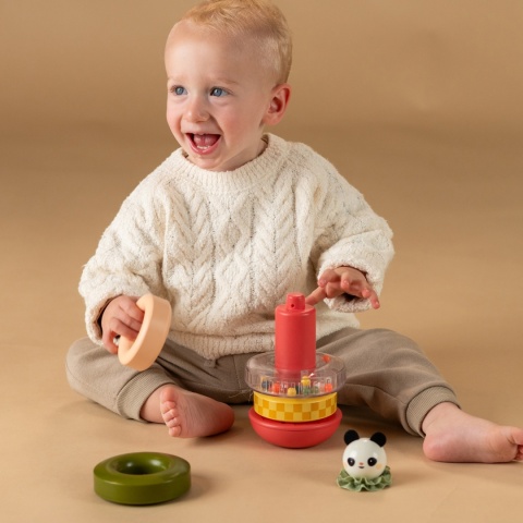 Taf Toys Wieża Sensoryczna – Panda do Układania Taf Toys Wieża Sensoryczna – Panda do Układania