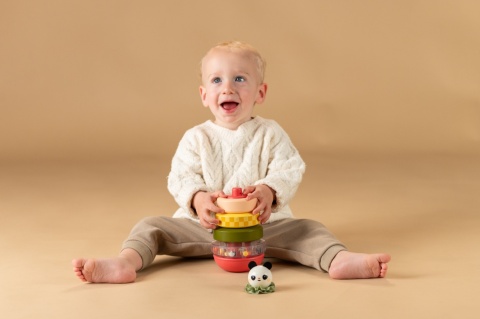 Taf Toys Wieża Sensoryczna – Panda do Układania Taf Toys Wieża Sensoryczna – Panda do Układania