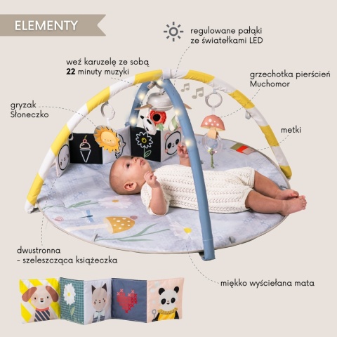 Taf Toys Mata Edukacyjna z Melodią i Światełkami – Melody Bloom Gym Taf Toys Mata Edukacyjna z Melodią i Światełkami – Melody Bloom Gym