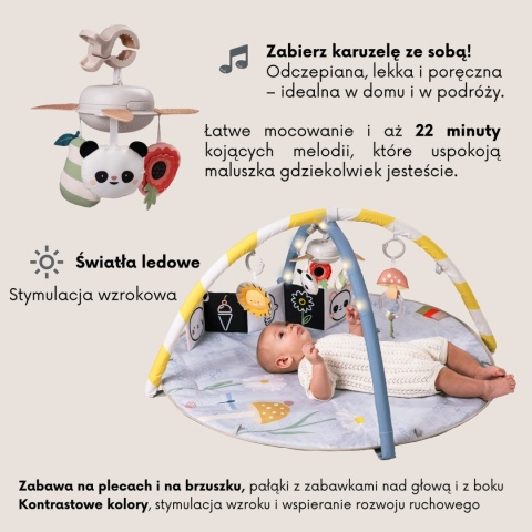 Taf Toys Mata Edukacyjna z Melodią i Światełkami – Melody Bloom Gym Taf Toys Mata Edukacyjna z Melodią i Światełkami – Melody Bloom Gym