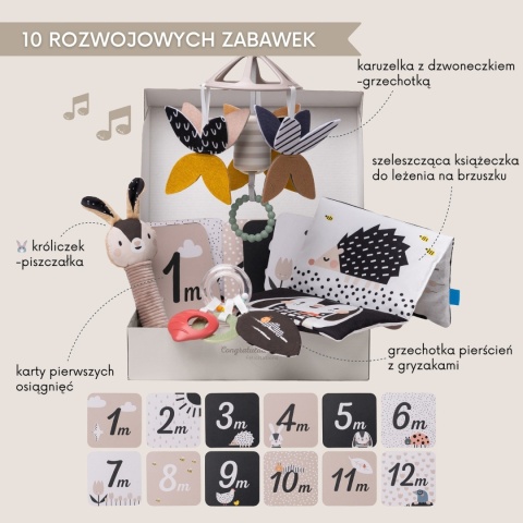 Taf Toys Zestaw Sensoryczny Czarno-Biały dla Noworodków Taf Toys Zestaw Sensoryczny Czarno-Biały dla Noworodków