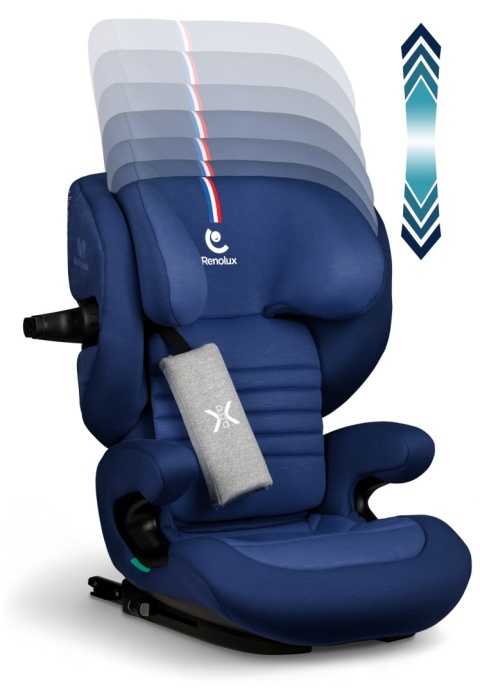 ELISEO Oean Renolux – Premium fotelik samochodowy Isofix R129 i-Size 100–150 cm z funkcją odchylenia