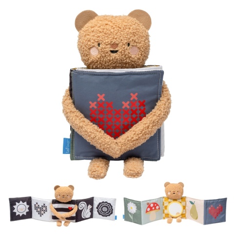 Dwustronna Książeczka Sensoryczna z Misiem Przytulny Miś Taf Toys