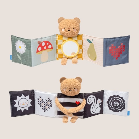 Dwustronna Książeczka Sensoryczna z Misiem Przytulny Miś Taf Toys