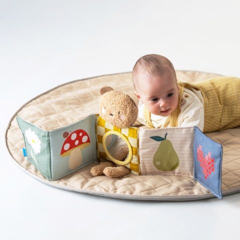 Dwustronna Książeczka Sensoryczna z Misiem Przytulny Miś Taf Toys