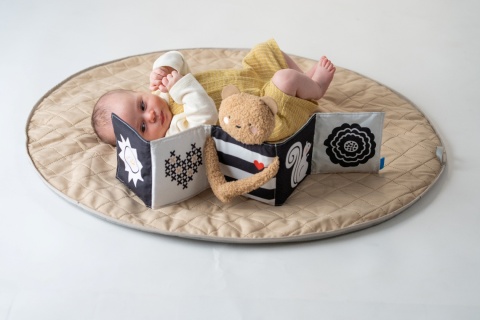 Dwustronna Książeczka Sensoryczna z Misiem Przytulny Miś Taf Toys