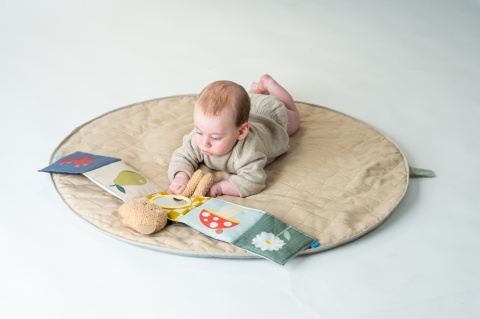 Dwustronna Książeczka Sensoryczna z Misiem Przytulny Miś Taf Toys