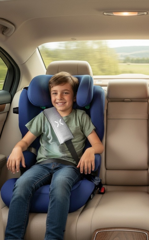 ELISEO Capuccino Renolux – Premium fotelik samochodowy Isofix R129 i-Size 100–150 cm z funkcją odchylenia