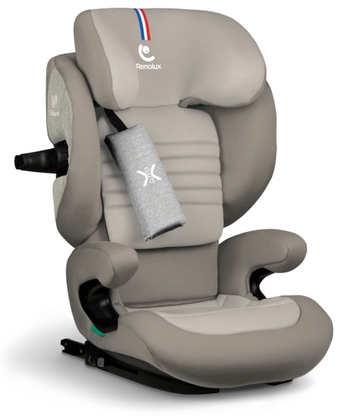 ELISEO Capuccino Renolux – Premium fotelik samochodowy Isofix R129 i-Size 100–150 cm z funkcją odchylenia