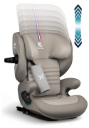 ELISEO Capuccino Renolux – Premium fotelik samochodowy Isofix R129 i-Size 100–150 cm z funkcją odchylenia