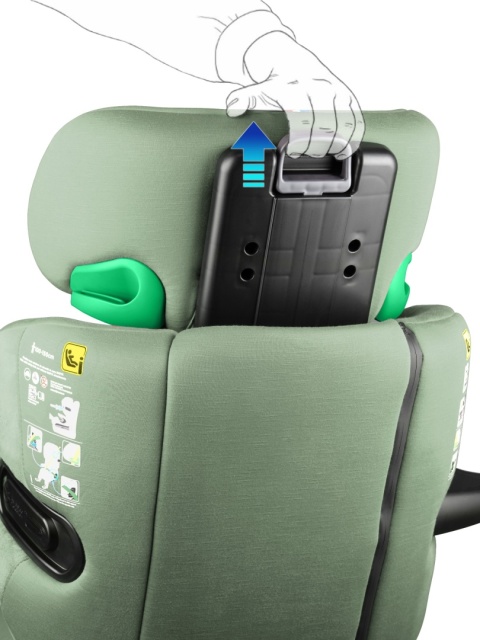ELISEO Garden Renolux – Premium fotelik samochodowy Isofix R129 i-Size 100–150 cm z funkcją odchylenia