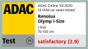 Fotelik Samochodowy Renolux Olymp 9-36 kg Capuccino Softness® R129 i-Size (76-150 cm)