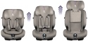 Fotelik Samochodowy Renolux Olymp 9-36 kg Capuccino Softness® R129 i-Size (76-150 cm)
