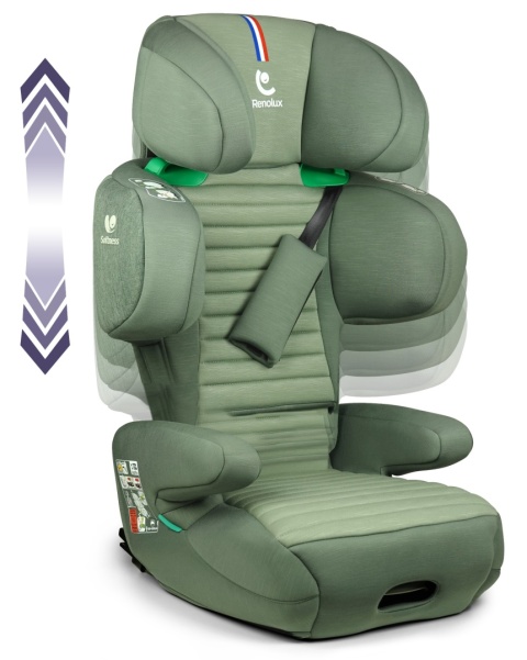 Fotelik Samochodowy Renolux Renofix 2 Garden Softness® - Isofix R129 (100-150 cm)