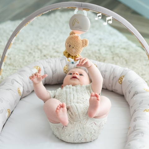 Gniazdko Niemowlęce z Pałąkiem i Pozytywką Przytulny Kokon Taf Toys