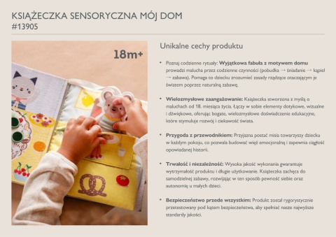Interaktywna Książeczka Manipulacyjna Mój Dzień w Domu Taf Toys