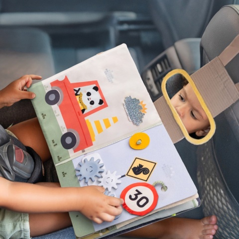 Interaktywna Książeczka Manipulacyjna do Samochodu Wesoła Podróż Taf Toys