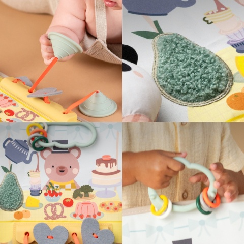 Interaktywna Książeczka Manipulacyjna do Samochodu Wesoła Podróż Taf Toys