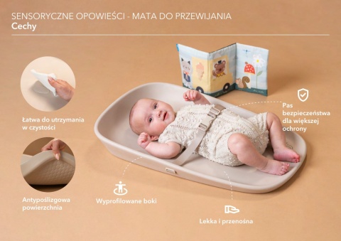 Mata do Przewijania z Książeczką Sensoryczną Opowieści Sensoryczne Taf Toys