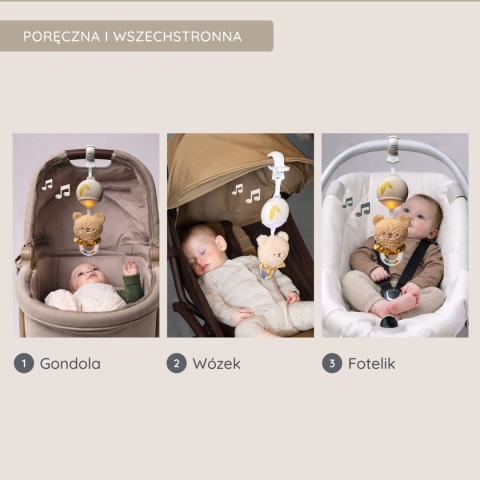 Muzyczny Miś Rozwojowy – Melodie i Światełka dla Niemowląt Taf Toys
