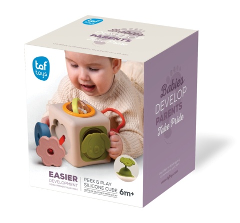 Silikonowa Kostka Sensoryczna Kostka Pełna Odkryć Taf Toys