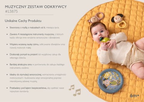 Silikonowa Kostka Sensoryczna Kostka Pełna Odkryć Taf Toys