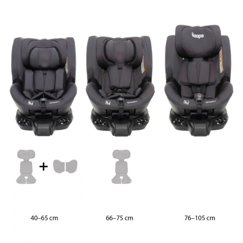 VOYAGER 2 fotelik samochodowy 0-18 kg Night Black VOYAGER 2 fotelik samochodowy 0-18 kg Night Black