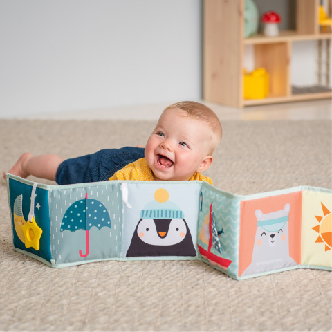 Mięciutka Książeczka Sensoryczna z Gryzakiem Taf Toys – Stymulacja Zmysłów i Rozwoju Maluszka Mięciutka Książeczka Sensoryczna z Gryzakiem Taf Toys – Stymulacja Zmysłów i Rozwoju Maluszka