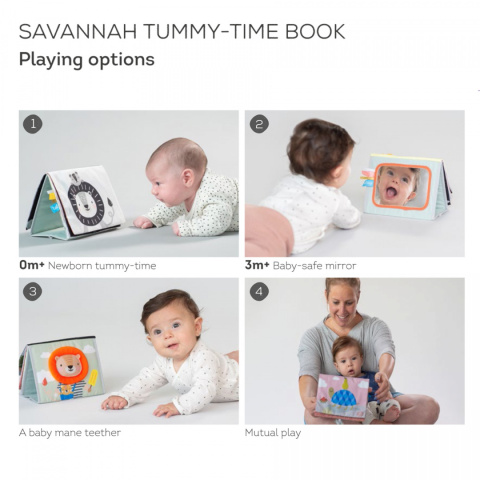 Taf Toys - Książeczka Sensoryczna Savannah 2w1 Taf Toys - Książeczka Sensoryczna Savannah 2w1