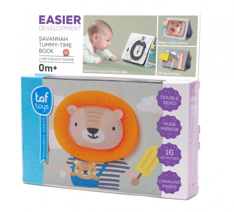 Taf Toys - Książeczka Sensoryczna Savannah 2w1 Taf Toys - Książeczka Sensoryczna Savannah 2w1