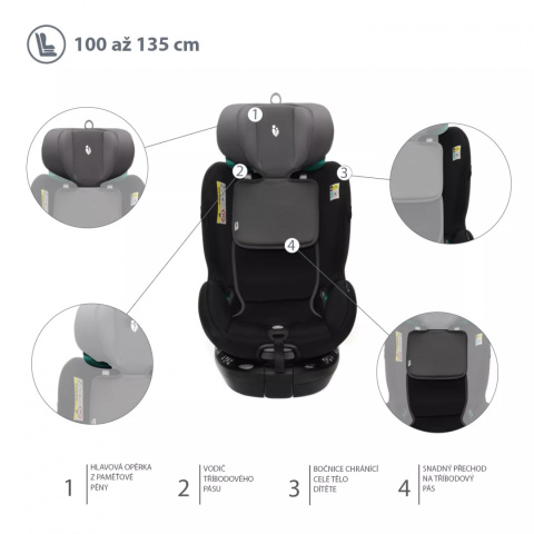 VOYAGER MAXI fotelik samochodowy 0-19,5 kg Night black VOYAGER MAXI fotelik samochodowy 0-19,5 kg Night black