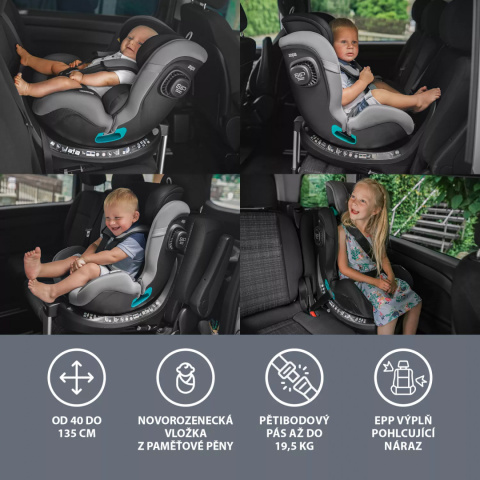 VOYAGER MAXI fotelik samochodowy 0-19,5 kg Night black VOYAGER MAXI fotelik samochodowy 0-19,5 kg Night black
