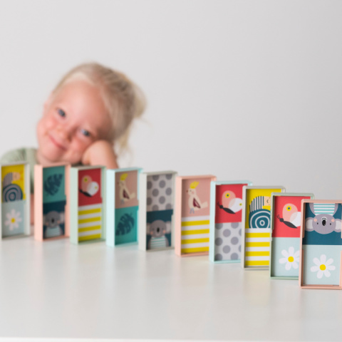 Domino Rally XL od Taf Toys – Edukacyjna Gra i Zabawa dla Maluchów Domino Rally XL od Taf Toys – Edukacyjna Gra i Zabawa dla Maluchów