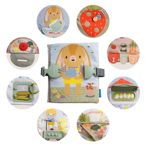Książeczka Edukacyjna Taf Toys z 12 Aktywnościami – Rozwój Motoryczny, Matematyczny i Kreatywność Książeczka Edukacyjna Taf Toys z 12 Aktywnościami – Rozwój Motoryczny, Matematyczny i Kreatywność