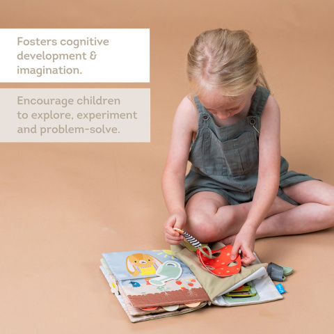 Książeczka Edukacyjna Taf Toys z 12 Aktywnościami – Rozwój Motoryczny, Matematyczny i Kreatywność Książeczka Edukacyjna Taf Toys z 12 Aktywnościami – Rozwój Motoryczny, Matematyczny i Kreatywność
